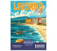 Rompecabezas para Adolescentes De 1000 Piezas Livorno Italy Rompecabezas para Adultos Juego Familiar Difícil Difícil Cumpleaños Y Navidad 38x26cm/1000pcs