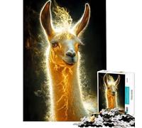 Rompecabezas para Adolescentes de 1000 Piezas Llama con Aura Dorada Juguete adictivo para Cultivar la Paciencia Juego Familiar Ideal para Parejas Un Regalo estupendo para los Amantes de los Juegos