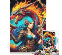 Rompecabezas para Adolescentes de 1000 Piezas: Llamas del Destino, Juego Familiar, Actividades Divertidas para Hacer en casa, Regalo de cumpleaños, Regalos de Viaje 38x26cm