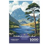 Rompecabezas para Adolescentes De 1000 Piezas Loch Ness Lake Scotland Rompecabezas para Adultos Juguete Decoración De Pared Mejora La Memoria Regalos De Cumpleaños Y Únicos 52x38cm/1000pcs