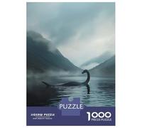 Rompecabezas para Adolescentes De 1000 Piezas Loch Ness Monster in Lake Rompecabezas Juegos Familiares Carrera De Velocidad Manual Cumpleaños 38x26cm/1000pcs
