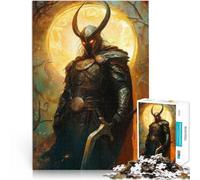 Rompecabezas para Adolescentes de 1000 Piezas Loki Mitología nórdica Juego Intelectual Cada Pieza es única: un desafiante y Divertido Juego Familiar 38x26cm