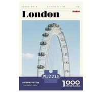 Rompecabezas para Adolescentes De 1000 Piezas London Eye Travel Art Rompecabezas Juguetes Antiestrés Mejora La Memoria Oferta como Regalo para Toda La Familia 70x50cm/1000pcs