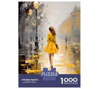 Rompecabezas para Adolescentes De 1000 Piezas Lonely Woman Rompecabezas para Adultos Juguete Decoración De Pared Corte De Precisión para Cumpleaños, Navidad 52x38cm/1000pcs
