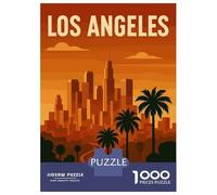 Rompecabezas para Adolescentes De 1000 Piezas Los Angeles Travel Rompecabezas DIY Juguetes Vacaciones En Casa Matar El Tiempo Cumpleaños Y Navidad 52x38cm/1000pcs