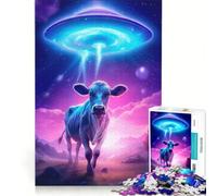 Rompecabezas para Adolescentes de 1000 Piezas: ¡Los Extraterrestres están aquí! Juego de ingenio, interacción Entre Padres e Hijos, Regalo de cumpleaños, obsequios 38x52cm