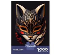 Rompecabezas para Adolescentes De 1000 Piezas Lucky Kitsune Mask Rompecabezas para Adultos Juegos Familiares Análisis Y Lógica Cumpleaños Y Navidad 52x38cm/1000pcs