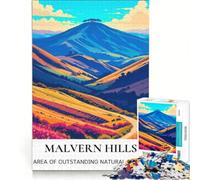 Rompecabezas para Adolescentes de 1000 Piezas: Lugares Secretos en Malvern Hills, Juegos Divertidos, Entrena tu Cerebro y Tus Manos, Ideal para Decorar tu Escritorio 38x26cm