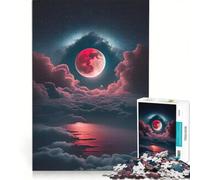 Rompecabezas para Adolescentes de 1000 Piezas: Luna de Sangre Ascendente, Juguete Educativo, decoración del hogar, cumpleaños 50x75cm