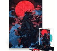 Rompecabezas para Adolescentes de 1000 Piezas,Luna de Sangre Ronin,Arte de Borde Exact,Juego de Concentración,Regalo,Juego para Momentos Acogedores,Arte de Escena Navideña 50x75cm