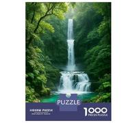 Rompecabezas para Adolescentes De 1000 Piezas Lush Waterfall in A Green Forest Rompecabezas para Adultos Juegos Familiares Análisis Y Lógica Cumpleaños Y Navidad 38x26cm/1000pcs