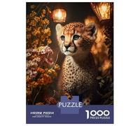 Rompecabezas para Adolescentes De 1000 Piezas Magic Fantasy Cheetah Cub Rompecabezas Juegos Relajantes Pero Divertidos Y Humorísticos Cumpleaños 38x26cm/1000pcs