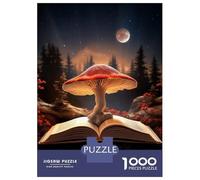 Rompecabezas para Adolescentes De 1000 Piezas Magic Mushroom Book Rompecabezas para Adultos Juguetes De Bricolaje Análisis Y Lógica Diversión En Casa Actividades, 38x26cm/1000pcs