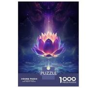 Rompecabezas para Adolescentes De 1000 Piezas Magica Lotus Flower Rompecabezas para Adultos Juguete Decoración De Pared Decoración del Hogar Juego Desafiante Regalos 38x26cm/1000pcs