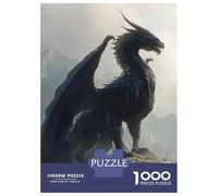 Rompecabezas para Adolescentes De 1000 Piezas Majestic Dragon Perched on Mountain Peak Rompecabezas para Adultos Juego De Ingenio Alivia El Estrés Ayuda A Ejercitar El Cerebro 52x38cm/1000pcs