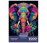 Rompecabezas para Adolescentes De 1000 Piezas Majestic Elephant Rompecabezas para Adultos Juegos Relajantes Una Obra De Arte Cumpleaños 52x38cm/1000pcs