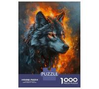 Rompecabezas para Adolescentes De 1000 Piezas Majestic Gray Wolf Rompecabezas para Adultos Juego De Ingenio Juego Antiestrés Juego Desafiante Regalos 38x26cm/1000pcs