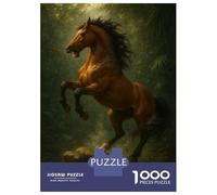 Rompecabezas para Adolescentes De 1000 Piezas Majestic Horse Rearing in Forest Rompecabezas para Adultos Juego De Ingenio Decoración De Pared Difícil Y Desafiante 70x50cm/1000pcs