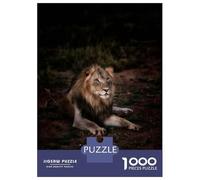 Rompecabezas para Adolescentes De 1000 Piezas Majestic Lion in The Wild Rompecabezas para Adultos Juego De Ingenio Una Obra De Arte Actividades Divertidas En Casa 38x26cm/1000pcs