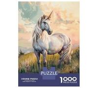 Rompecabezas para Adolescentes De 1000 Piezas Majestic Unicorn Rompecabezas para Adultos Juego Familiar Alivia El Estrés Interacción Entre Padres E Hijos 38x26cm/1000pcs