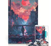 Rompecabezas para Adolescentes de 1000 Piezas Mand Camina hacia el Puente Juegos relajantes Actividades Divertidas en casa Juego con un diseño Precioso 38x52cm