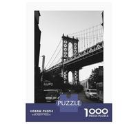 Rompecabezas para Adolescentes De 1000 Piezas Manhattan Bridge NYC Rompecabezas para Adultos Juegos Relajantes Decoración Cumpleaños 70x50cm/1000pcs
