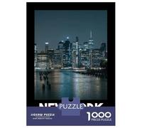 Rompecabezas para Adolescentes De 1000 Piezas Manhattan Skyline Rompecabezas para Adultos Juego Práctico Una Obra De Arte Cumpleaños 52x38cm/1000pcs