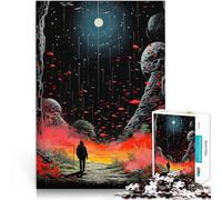 Rompecabezas para Adolescentes de 1000 Piezas Maravillosa Vista Nocturna desafío Educativo Trato como Regalo para Toda la Familia 52x38cm