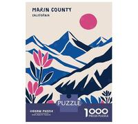 Rompecabezas para Adolescentes De 1000 Piezas Marin Country California Rompecabezas DIY Juguetes Vacaciones En Casa Matar El Tiempo Cumpleaños Y Navidad 38x26cm/1000pcs