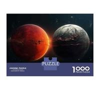 Rompecabezas para Adolescentes De 1000 Piezas Mars Vs Earth The Ultimate Space Showdown Rompecabezas para Adultos Juego Familiar Regalos para Mujeres Cumpleaños Y Navidad 52x38cm/10