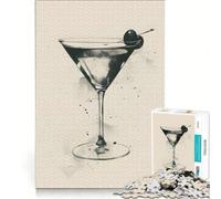 Rompecabezas para Adolescentes de 1000 Piezas Martini Elegance Juguetes para armar Mejora la Memoria con póster y Hoja de Preguntas a Juego 38x52cm