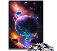 Rompecabezas para Adolescentes de 1000 Piezas Más allá del Horizonte, Galaxia, desafiante, Divertido y Divertido Juego Educativo para cumpleaños, 50x75cm