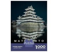 Rompecabezas para Adolescentes De 1000 Piezas Matsumoto Castle Japan Rompecabezas Juguetes Antiestrés Mejora La Memoria Oferta como Regalo para Toda La Familia 52x38cm/1000pcs