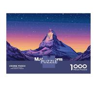 Rompecabezas Para Adolescentes De 1000 Piezas Matterhorn Switzerland Mountain Landscape Rompecabezas Para Adultos Juguete Decoración De Pared Corte De Precisión Para Cumpleaños, Navidad 70x50cm/1000pc