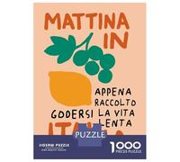 Rompecabezas para Adolescentes De 1000 Piezas Mattina in Italia - Italian Lifestyle Rompecabezas para Adultos Juegos Relajantes Regalos De Cumpleaños para Amigos Y Familiares 52x38cm/1000pcs