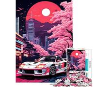 Rompecabezas para Adolescentes de 1000 Piezas MC Claren F City Retro Puzzles para Adultos Juegos relajantes Corte de precisión Ayuda a ejercitar el Cerebro (Tamaño 38x52cm)