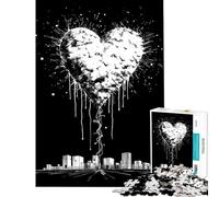 Rompecabezas para Adolescentes de 1000 Piezas Me Encanta mi Ciudad Juguetes educativos Juegos de ingenio Juego de Pared Regalos de Amigo Invisible (Tamaño 50x75cm)