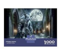 Rompecabezas para Adolescentes De 1000 Piezas Medieval Fantasy Beast Armor Rompecabezas para Adultos Juguetes Antiestrés Decoración De Pared Interacción Entre Padres E Hijos 70x50cm/1000pcs