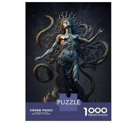 Rompecabezas para Adolescentes De 1000 Piezas Medusa The Gorgon Rompecabezas para Adultos Juego De Ingenio Juego Antiestrés Juego Desafiante Regalos 38x26cm/1000pcs