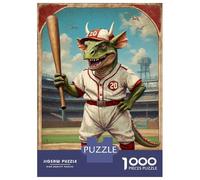 Rompecabezas para Adolescentes De 1000 Piezas Mesozoic Baseball Star 20 Rompecabezas para Adultos Juego De Ingenio Una Obra De Arte Actividades Divertidas En Casa 38x26cm/1000pcs