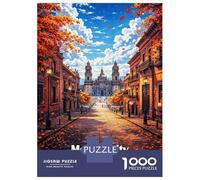 Rompecabezas para Adolescentes De 1000 Piezas Mexico City Historic Center Autumn Rompecabezas para Adultos Juegos Divertidos Decoración De Pared 38x26cm/1000pcs