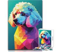 Rompecabezas para Adolescentes de 1000 Piezas: Mi Perro caniche, Juego de desafío único, Regalos para Mujeres, Obra de Arte, Regalo, tamaño 38x26cm