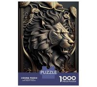 Rompecabezas para Adolescentes De 1000 Piezas Mighty God Lion Rompecabezas para Adultos Juegos Relajantes Regalo De Cumpleaños Diversión En Casa Actividades, 52x38cm/1000pcs