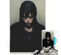Rompecabezas para Adolescentes de 1000 Piezas: Mirada Oscura - Mujer Misteriosa, Juegos de relajación, Interesante reducción del estrés, Regalos de cumpleaños 38x26cm