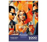 Rompecabezas para Adolescentes De 1000 Piezas Modern Art Deco Party Scene Rompecabezas para Adolescentes Juegos Relajantes Decoración Perfecta Regalos De Cumpleaños Y Únicos 38x26cm/1000pcs