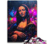 Rompecabezas para Adolescentes de 1000 Piezas, Mona Lisa, un desafío difícil para aliviar el estrés Regalo Ideal para Toda la Familia, 26x38cm