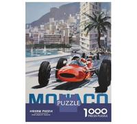 Rompecabezas para Adolescentes De 1000 Piezas Monaco Grand Prix 1966 Rompecabezas Juguete Decoración De Pared Vacaciones En Casa Matar El Tiempo Desafío Educativo 52x38cm/1000pcs