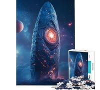 Rompecabezas para Adolescentes de 1000 Piezas Monolito Espacial Antiguo Juego práctico Juguetes educativos Ideas de Regalos desafío difícil (tamaño 38x52cm)