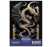 Rompecabezas para Adolescentes De 1000 Piezas Monster Dragon Art Deco Rompecabezas para Adultos Juegos Familiares Desafío Difícil Regalos De Cumpleaños Y Únicos 70x50cm/1000pcs