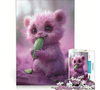 Rompecabezas para Adolescentes de 1000 Piezas Monstruo Pepino sin Esponjoso Juego Imposible decoración para el hogar colección de Artistas Bellas Artes 38x52cm